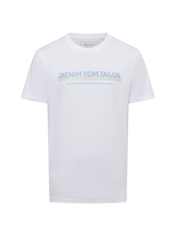 TOM TAILOR Denim T-Shirt in weiß