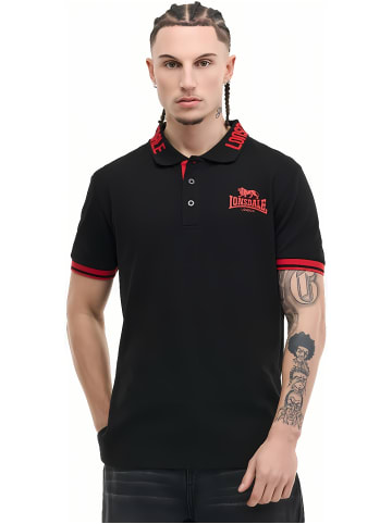 Lonsdale Polo "Byermoor" in Schwarz