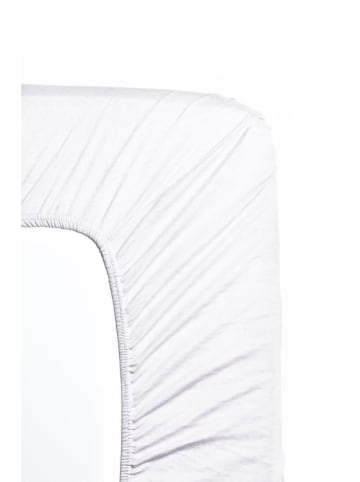 Zydante SwissTech Jersey Topper Spannbettlaken in Weiß
