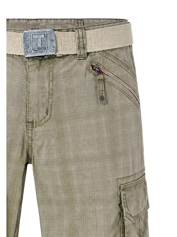 Timezone Wadenlange Cargo Shorts Gürtel Reißverschluss in Beige