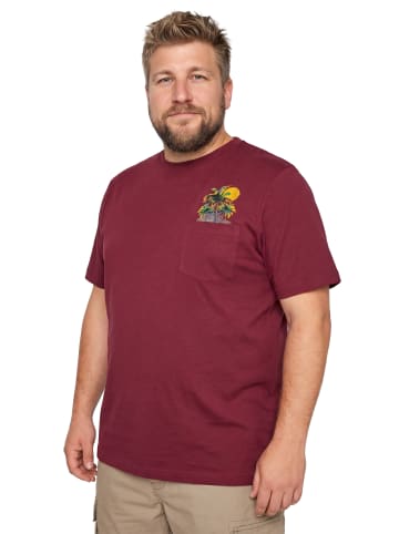 Men Plus Kurzarm T-Shirt in kupferbraun