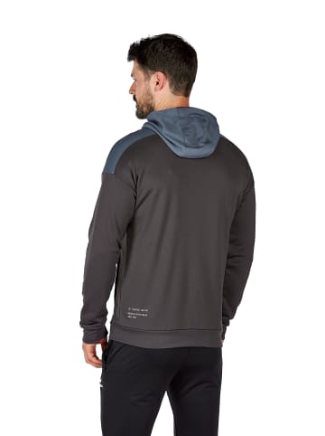 erima Change By Erima Trainingsjacke mit Kapuze in black grey/slate grey/weiß