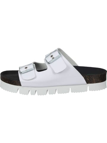 Dr. BRINKMANN Klassische Pantoletten, Plateau-Pantoletten in weiß