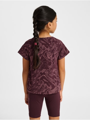 Hummel T-Shirt Hmljr Aop Lebensstil Mädchen in WINETASTING