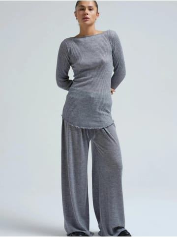 Seamless Basic T-shirt Elegante in Grey Melange