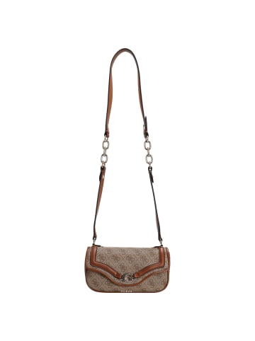 Guess Dea Flap - Umhängetasche (coal logo) in latte logo