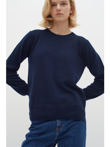 InWear Strickpullover LukkaIW Gerade Passform in Marine Blue