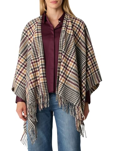 comma Schal in beige schwarz - 0001