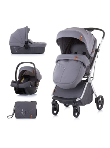 Chipolino Kombikinderwagen Piruet 3 in 1 in grau