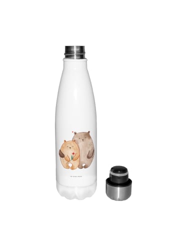 Mr. & Mrs. Panda Thermosflasche Bären Liebe ohne Spruch in Weiß