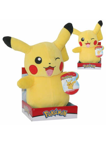 Pokémon Premium Plüsch-Figur | Pokemon | Plüsch-Tier 27-30 cm in Zwinker Pikachu