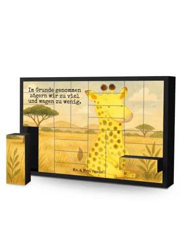 Mr. & Mrs. Panda Adventskalender Giraffe Zufrieden Design mit Sp... in Weiß