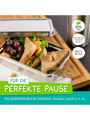 Gourmetmaxx GOURMETmaxx Lunchbox Klick-it 2-tlg. - 18 x 11 x 5cm - Edelstahl - 2er-Set