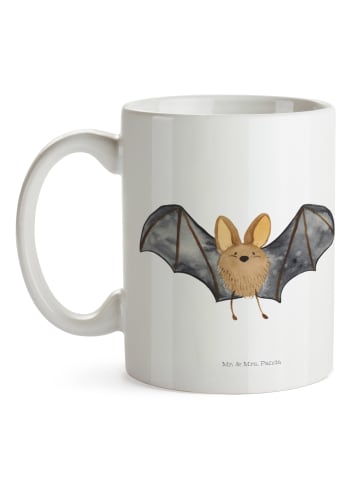 Mr. & Mrs. Panda Teetasse Fledermaus Flügel ohne Spruch in Weiß