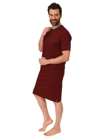 NORMANN Kurzarm Nachthemd - 88122 in rot
