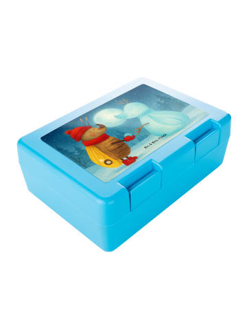 Mr. & Mrs. Panda Brotdose Nachtfalter Schneemann Design ohne Spruch in Weiß