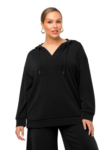 Ulla Popken Sweatshirt in schwarz