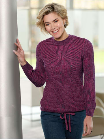 WITT WEIDEN Bouclé-Pullover in traube-erika-meliert