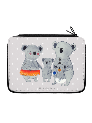 Mr. & Mrs. Panda Schulmäppchen Koala Familie ohne Spruch in Grau Pastell