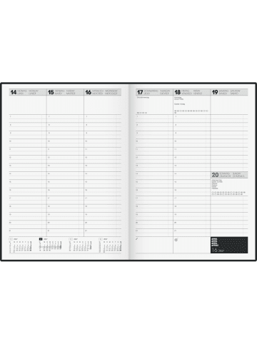 BRUNNEN Buchkalender 724 TimeCenter 21x29,7cm A4 1 Woche/2 Seiten ...