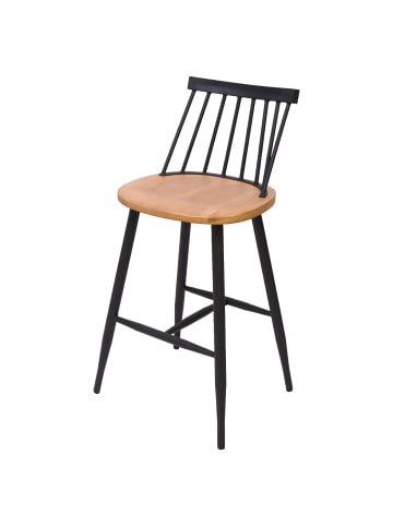 MCW 2er-Set Retro Barhocker G69, Naturfarben