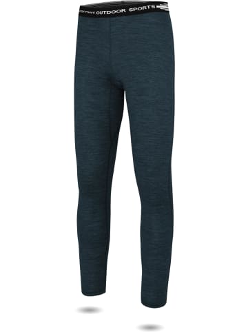 Normani Outdoor Sports Kinder Merino Unterhose Mackay in Petrol