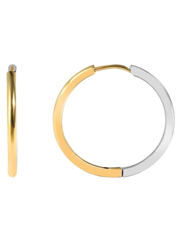 Adeliás Damen Ohrringe – Klappcreole aus Edelstahl in silber