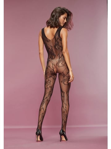 PETITE FLEUR GOLD Bodystocking-Ouvert in schwarz