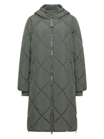 Cecil Mantel mit Rucksack Strings in Grün