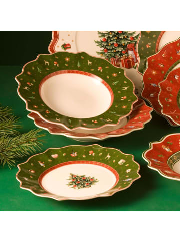 Villeroy & Boch 6er Set Frühstücks-Set Toy's Delight grün-weiß in grün-weiß