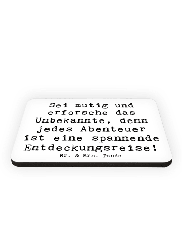 Mr. & Mrs. Panda magnet Spruch Unbekannte Orte erkunden mit Spruch in Weiß