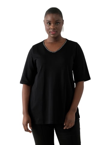 Ulla Popken Shirt in classic schwarz