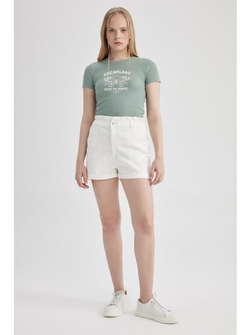 DeFacto Jeansshorts in Weiss (000)