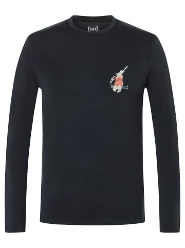 super.natural M LIL BUNNY BRUSH LS in schwarz