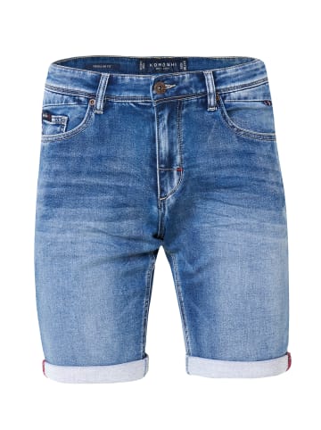 KOROSHI RegulÃ¤re jeans-bermuda-shorts mit fÃ¼nf taschen in blau
