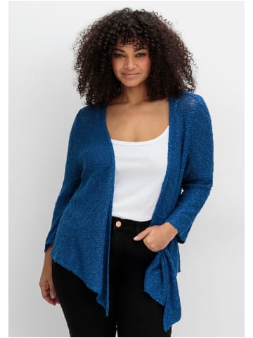 sheego by Joe Browns Strickjacke in blaubeere