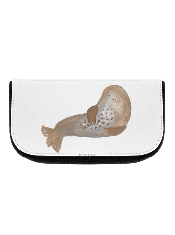 Mr. & Mrs. Panda Kosmetikbeutel Robbe Lachen ohne Spruch in Weiß