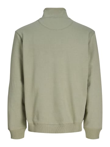 Jack & Jones Sweatshirt mit halbem Reißverschluss in Seagrass