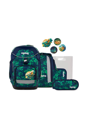 Ergobag Grundschulranzen, PACK "DrachenbezwingBär" 6-tlg. in Grün