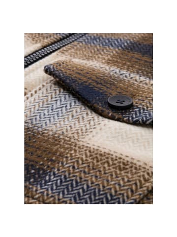 Tom Tailor Jacke in brown blue check