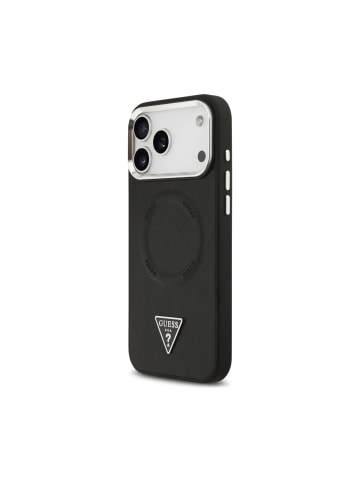 Guess Guess Triangle Logo magnetisch Hülle iPhone 17 Pro  Schwarz in Schwarz