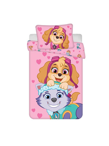 Paw Patrol Paw Patrol Baby und Kinder Bettwäsche Set 100 × 135 cm + 40x60 cm in Rosa