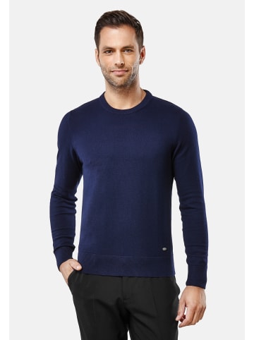 Vincenzo Boretti Pullover tailliert in dunkelblau