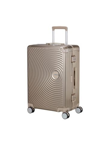 American Tourister SOUNDBOX ALU Spinner 68 cm mit TSA-Zahlenschloss in bronze