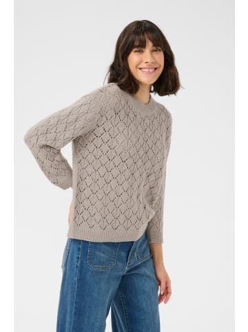 Kaffe Strickpullover KAnika Loose fit in Elephant Skin