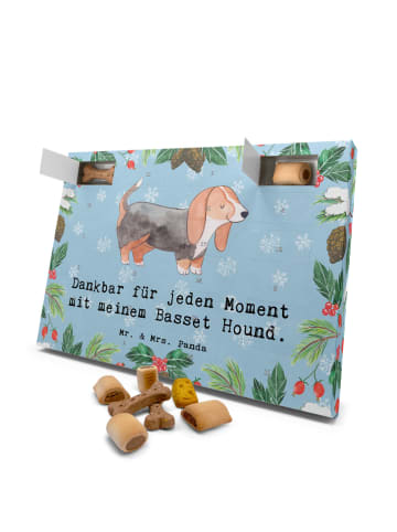 Mr. & Mrs. Panda Adventskalender Hund Basset Hound Moment mit Sp... in Eisblau