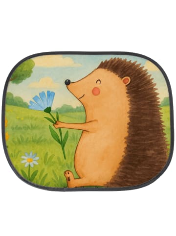 Mr. & Mrs. Panda Sonnenblende Igel Blumen Design ohne Spruch in Weiß