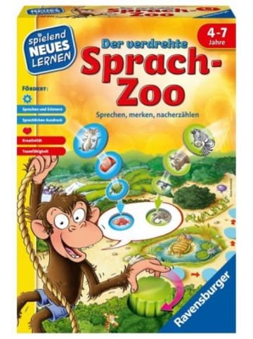 Ravensburger Verlag GmbH Spiel - Der verdrehte Sprach-Zoo - Kinderspiel ab 4 Jahre