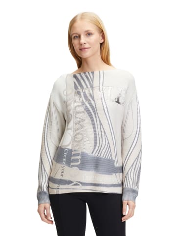 Betty Barclay Strickpullover mit Print in Beige/Schwarz