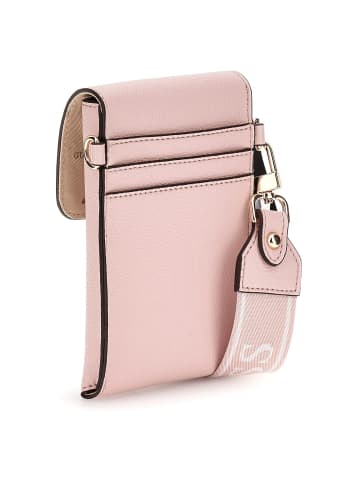 Guess Latona Flap Chit Chat - Umhängetasche mit abnehmbarer Pouch 19 cm in lightrose